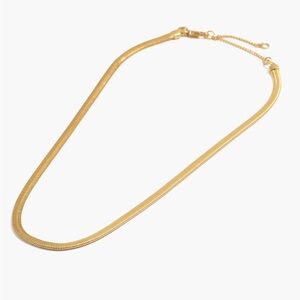 Madewell Herringbone Chain Necklace Gold